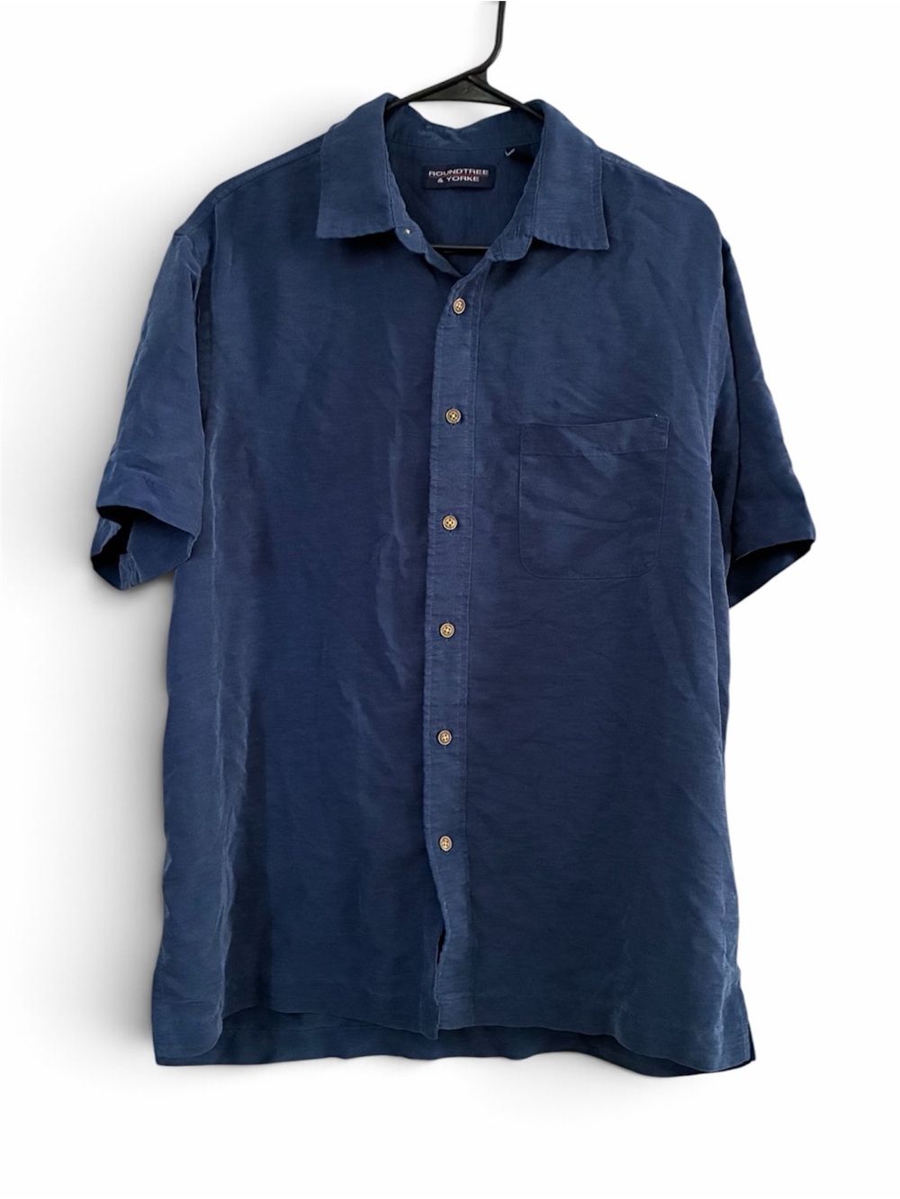 Roundtree & Yorke silk blend casual camp shirt